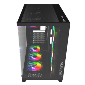 Компьютерный корпус ALSEYE Paladin-B (4 fans ARGB) TG Black