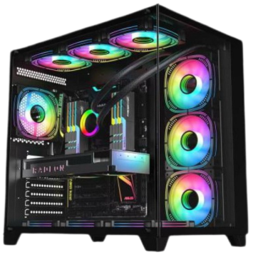 Компьютерный корпус ALSEYE Paladin-B (4 fans ARGB) TG Black