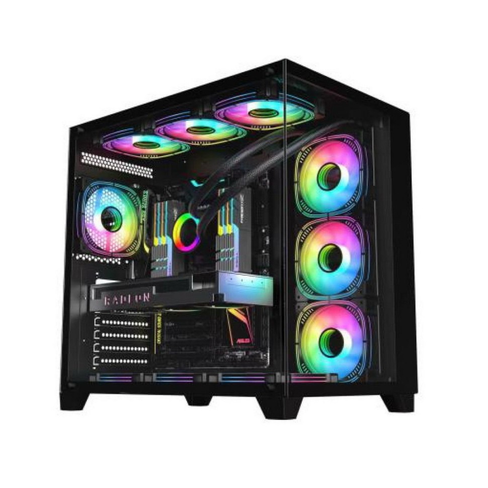 Компьютерный корпус ALSEYE Paladin-B (4 fans ARGB) TG Black