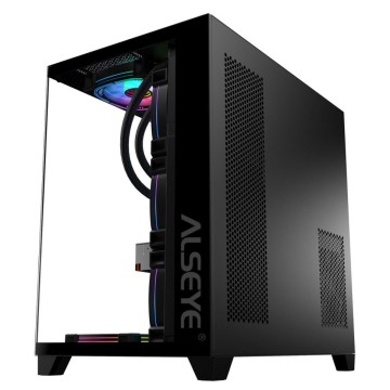 Компьютерный корпус ALSEYE Paladin-B (4 fans ARGB) TG Black