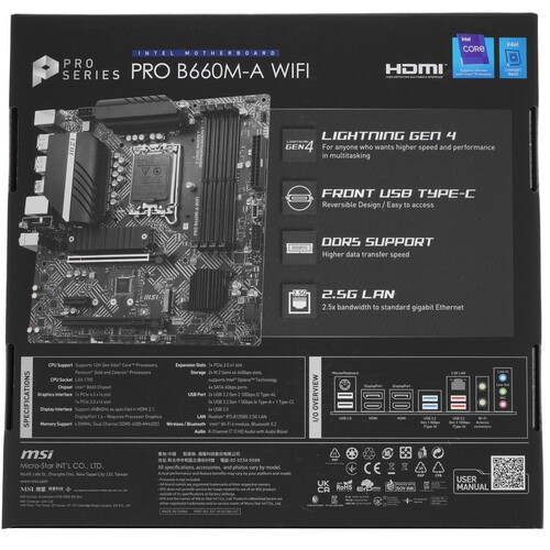 Материнская плата MSI PRO B660M-A WIFI