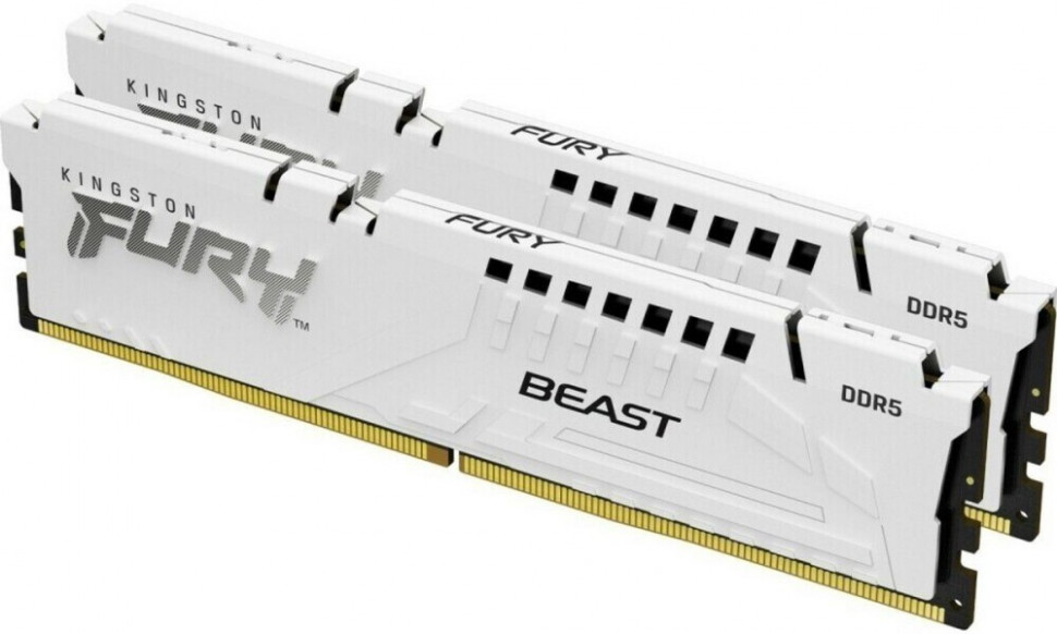 Оперативная память 32 Gb 6000 MHz Kingston FURY Beast White (KF560C36BWE2K2-32)