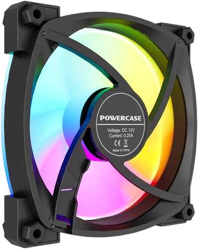 Вентилятор для корпуса Powercase (M55MR-12 ARGB) Black