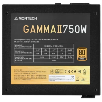 Блок питания Montech 750W GAMMA II Black (GAMMA750)