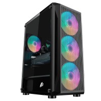 Компьютерный корпус 1STPLAYER FIREBASE X5 TG (X5-3G6P-1G6)