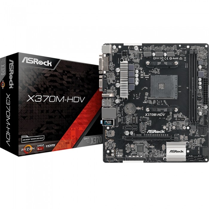 Материнская плата ASRock X370M-HDV R4.0