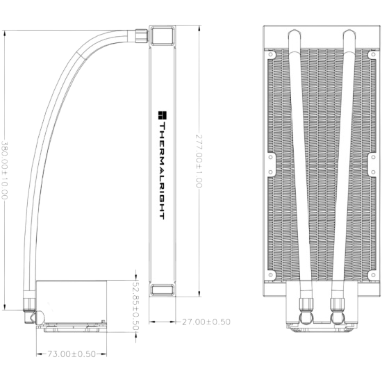 Система жидкостного охлаждения для процессора Thermalright Frozen Horizon 240 ARGB V2 Black (TRFH240ABV2)