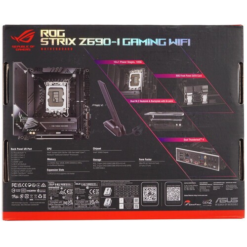 Материнская плата ASUS ROG STRIX Z690-I GAMING WIFI 90MB1910-M0EAY0