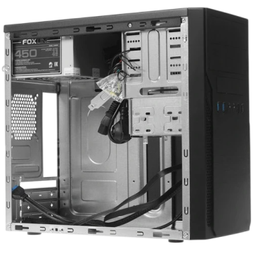 Компьютерный корпус Foxline Black (FL–628-FZ450R-U32) 450W