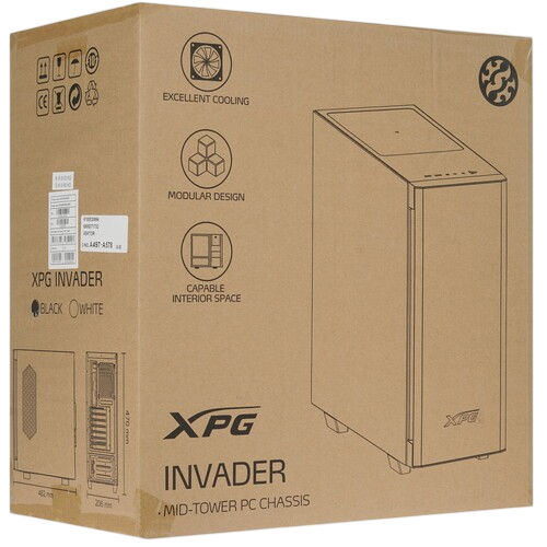 Компьютерный корпус ADATA XPG INVADER TG Black (INVADER-BKCWW)