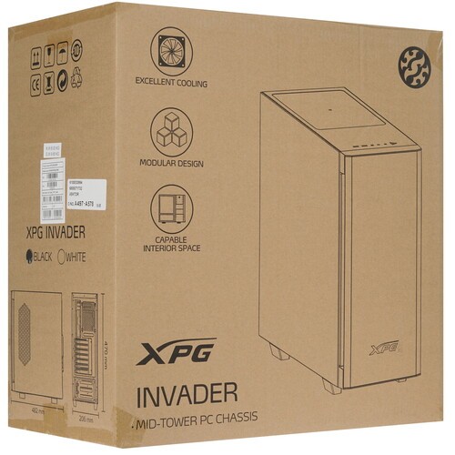 Компьютерный корпус ADATA XPG INVADER TG Black (INVADER-BKCWW)