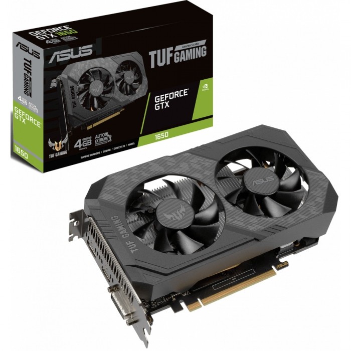 Видеокарта ASUS (TUF-GTX1650-4GD6-P-GAMING) GeForce GTX 1650 4GB D6 P TUF GAMING