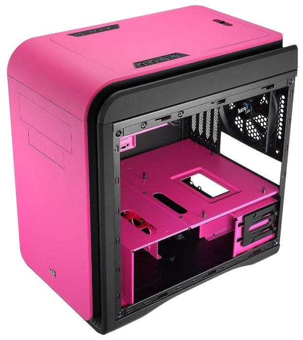 Компьютерный корпус AEROCOOL DEAD SILENCE CUBE Pink Edition