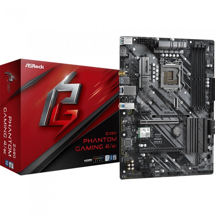 Материнская плата ASRock Z490 PHANTOM GAMING 4/AC
