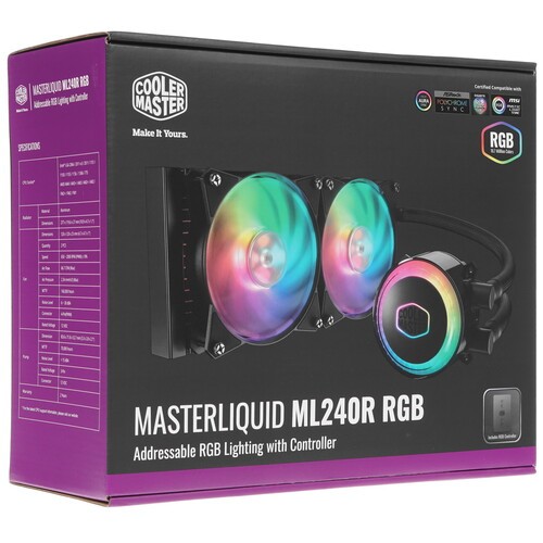 Система жидкостного охлаждения для процессора Cooler Master MASTER LIQUID ML240R RGB MLX-D24M-A20PC-R1