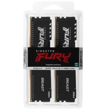 Оперативная память 8 Gb 2666 MHz Kingston FURY Beast Black (KF426C16BBK2/8)