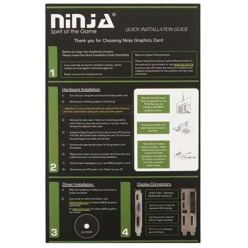 Видеокарта Sinotex Ninja (NF71NP043F) GeForce GT 710 4GB