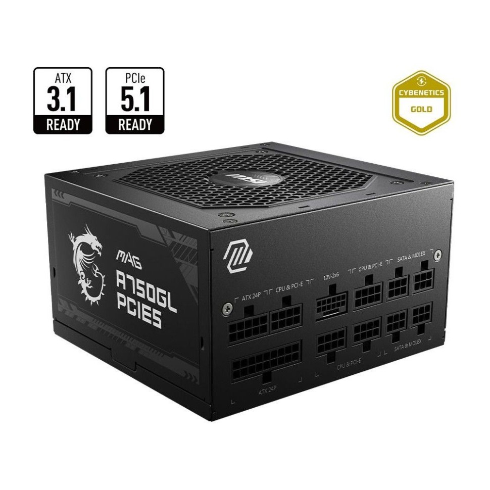 Блок питания MSI 750W MAG A750GL 306-7ZP8B11-CE0 16 Pin (PCIe 5.1 Connector Cable Details)