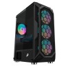 Компьютерный корпус 1STPLAYER FIREBASE X6 TG LED Black (X6-3G6P-1G6)