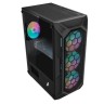 Компьютерный корпус 1STPLAYER FIREBASE X6 TG LED Black (X6-3G6P-1G6)
