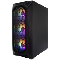Компьютерный корпус 1STPLAYER FIREBASE X6 TG LED Black (X6-3G6P-1G6)