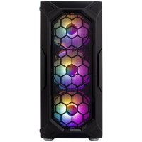Компьютерный корпус 1STPLAYER FIREBASE X6 TG LED Black (X6-3G6P-1G6)