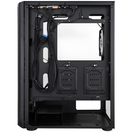 Компьютерный корпус 1STPLAYER FIREBASE X6 TG LED Black (X6-3G6P-1G6)