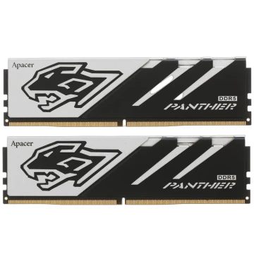 Оперативная память 32 Gb 5200 MHz Apacer Panther OC Black/White (AH5U32G52C5227BAA-2)