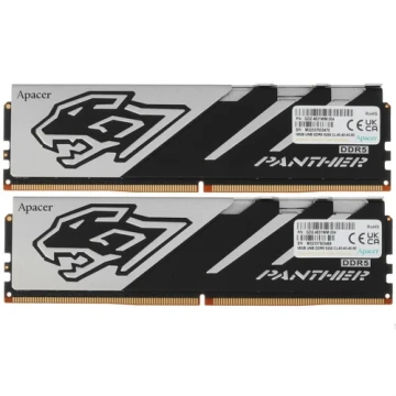 Оперативная память 32 Gb 5200 MHz Apacer Panther OC Black/White (AH5U32G52C5227BAA-2)