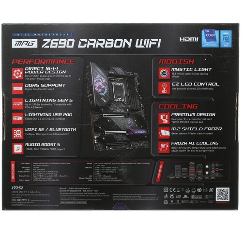Материнская плата MSI MPG Z690 CARBON WIFI