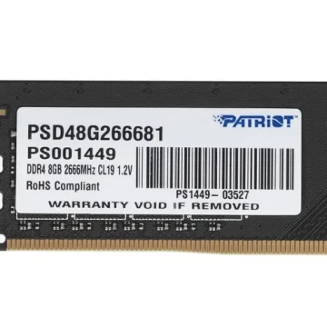 Оперативная память 8 Gb 2666 MHz PATRIOT SL (PSD48G266681)