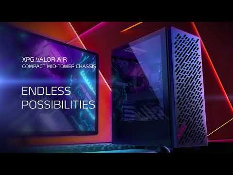 Компьютерный корпус ADATA XPG VALOR AIR TG White (VALORAIRMT-WHCWW)-video