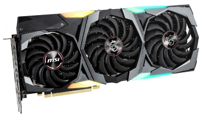 Видеокарта MSI (RTX 2080 SUPER GAMING X TRIO) GeForce RTX 2080 SUPER 1845MHz PCI-E 3.0 8192MB 15500MHz 256 bit HDMI HDCP GAMING X TRIO