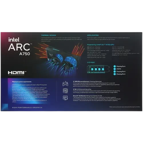 Видеокарта Acer (DP.Z35WW.P01) Intel Arc A750 8GB Predator BiFrost OC