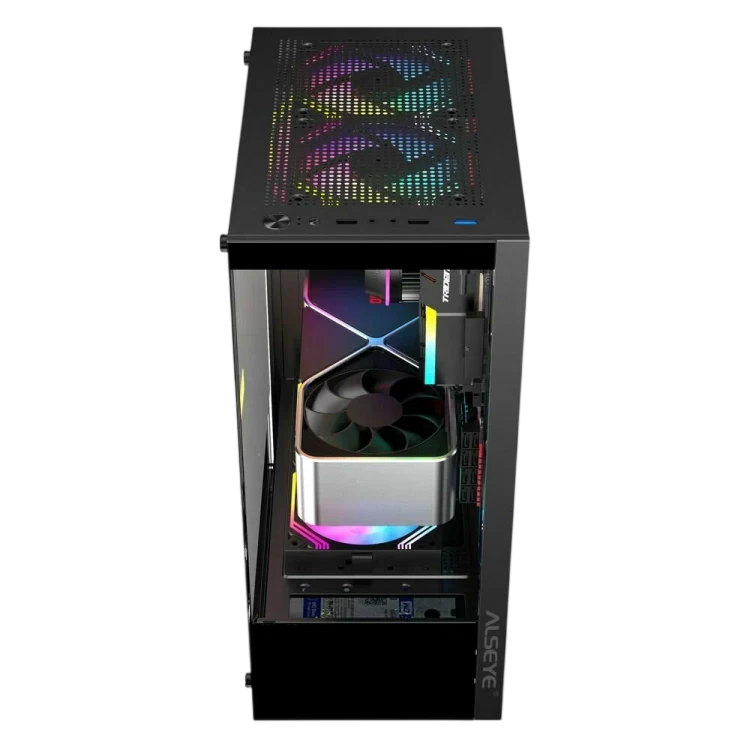 Компьютерный корпус ALSEYE Spider-B (5 fans ARGB) TG Black