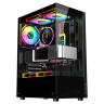 Компьютерный корпус ALSEYE Spider-B (5 fans ARGB) TG Black