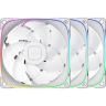 Комплект вентиляторов для корпуса Geometric Future Squama 2503W 5V ARGB White (1F2503W312001) (GF_SQM-2503W-TP)