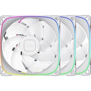 Комплект вентиляторов для корпуса Geometric Future Squama 2503W 5V ARGB White (1F2503W312001) (GF_SQM-2503W-TP)