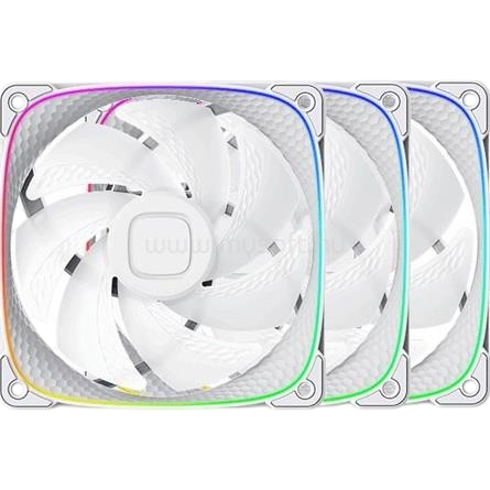 Комплект вентиляторов для корпуса Geometric Future Squama 2503W 5V ARGB White (1F2503W312001) (GF_SQM-2503W-TP)