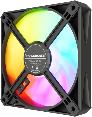 Вентилятор для корпуса Powercase (M56-12 ARGB) Black