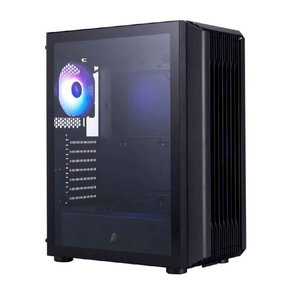 Компьютерный корпус 1STPLAYER BULLET HUNTER H6 ARGB Black (H6-BK-4F7)