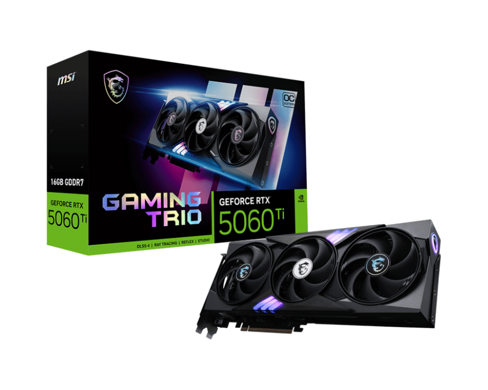 Видеокарта MSI (G506T-16GTC) GeForce RTX 5060 Ti 16G GAMING TRIO OC