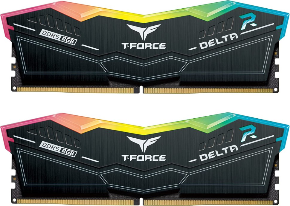 Оперативная память 32 Gb 5600 MHz Team Group T-FORCE DELTA RGB Black (FF3D532G5600HC32DC01)