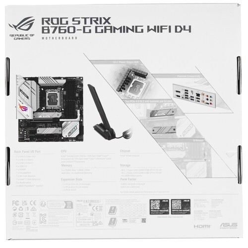 Материнская плата ASUS ROG STRIX B760-G GAMING WIFI D4 90MB1DE0-M0EAY0