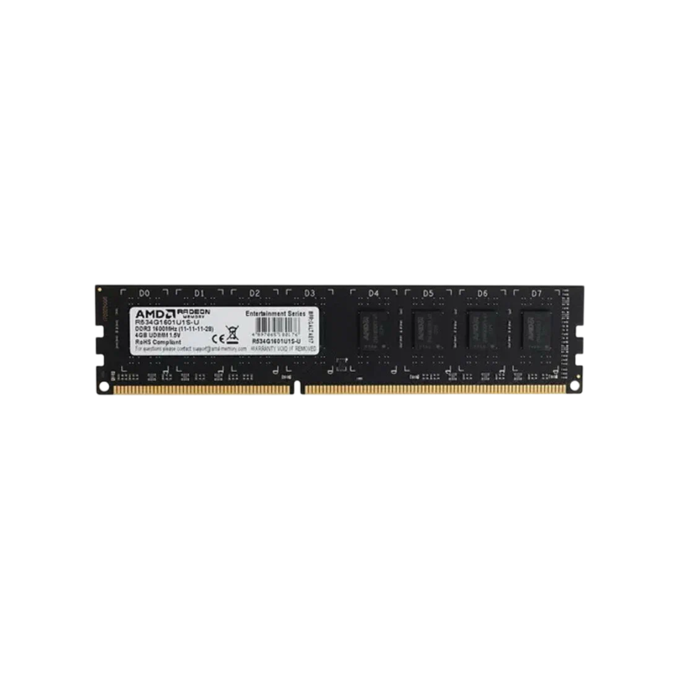 Оперативная память 4 Gb 1600 MHz AMD R5 ENTERTAINMENT  SERIES Black (R534G1601U1SL-U)