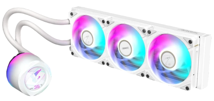 Система жидкостного охлаждения для процессора Gigabyte MULTI SOCKET GP-AORUS WATERFORCEX II 360I White