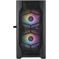 Компьютерный корпус 1STPLAYER DK D4-M FRGB Black (D4-M-BK-2F1P-1F1)