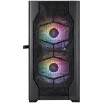 Компьютерный корпус 1STPLAYER DK D4-M FRGB Black (D4-M-BK-2F1P-1F1)