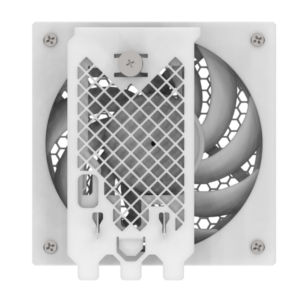 Адаптер для внешнего корпусного вентилятора SilverStone SST-FDP02W White (G56FDP02W000020)