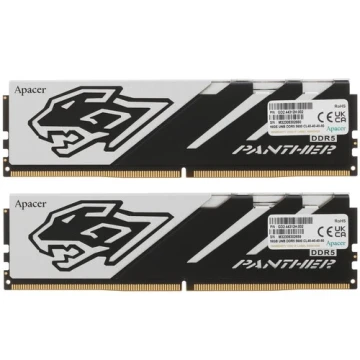 Оперативная память 32 Gb 5600 MHz Apacer Panther OC Black/White (AH5U32G56C5227BAA-2)